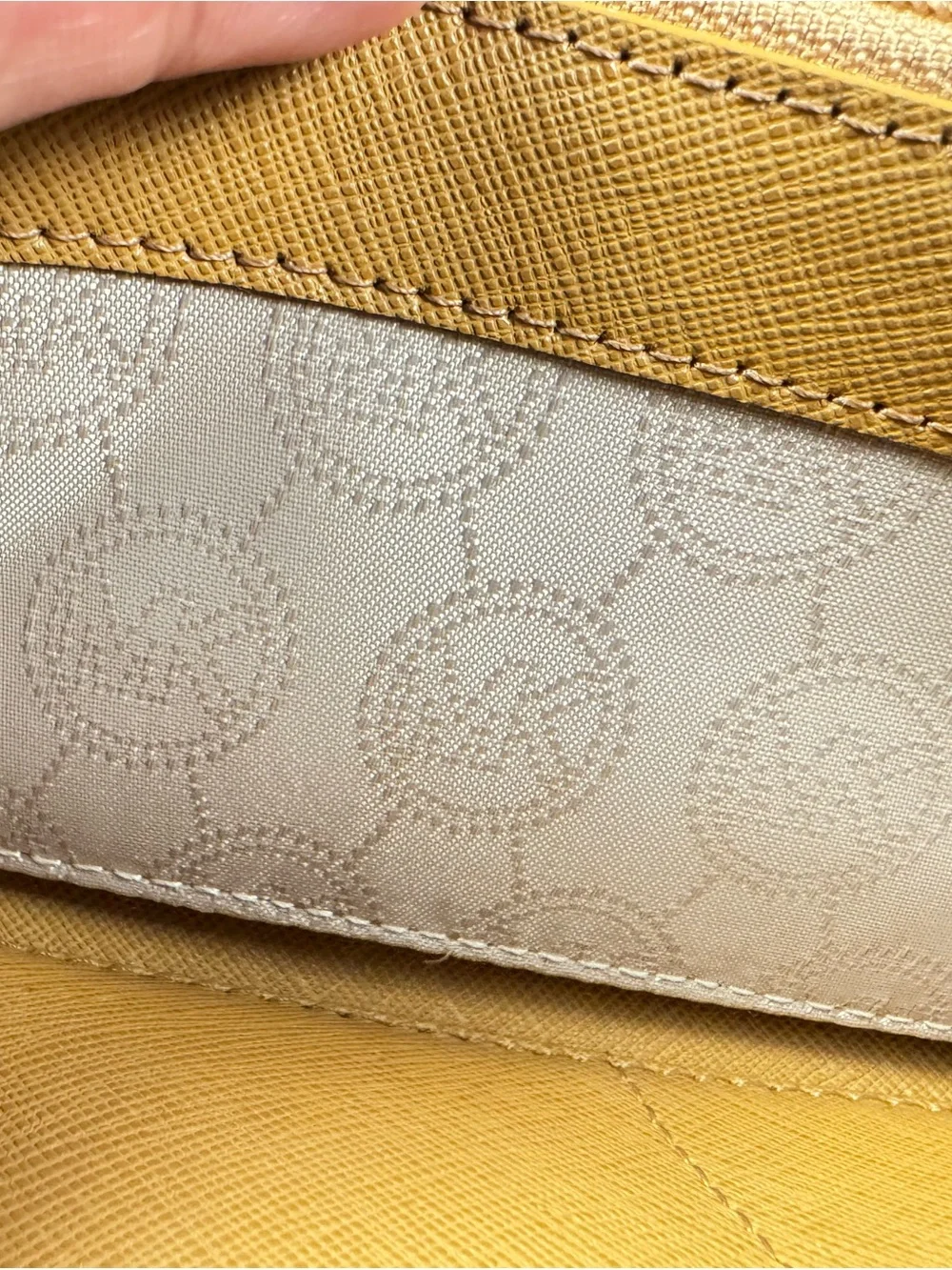 Michael Kors Taupe Zip-Around Wallet with Gold Accent